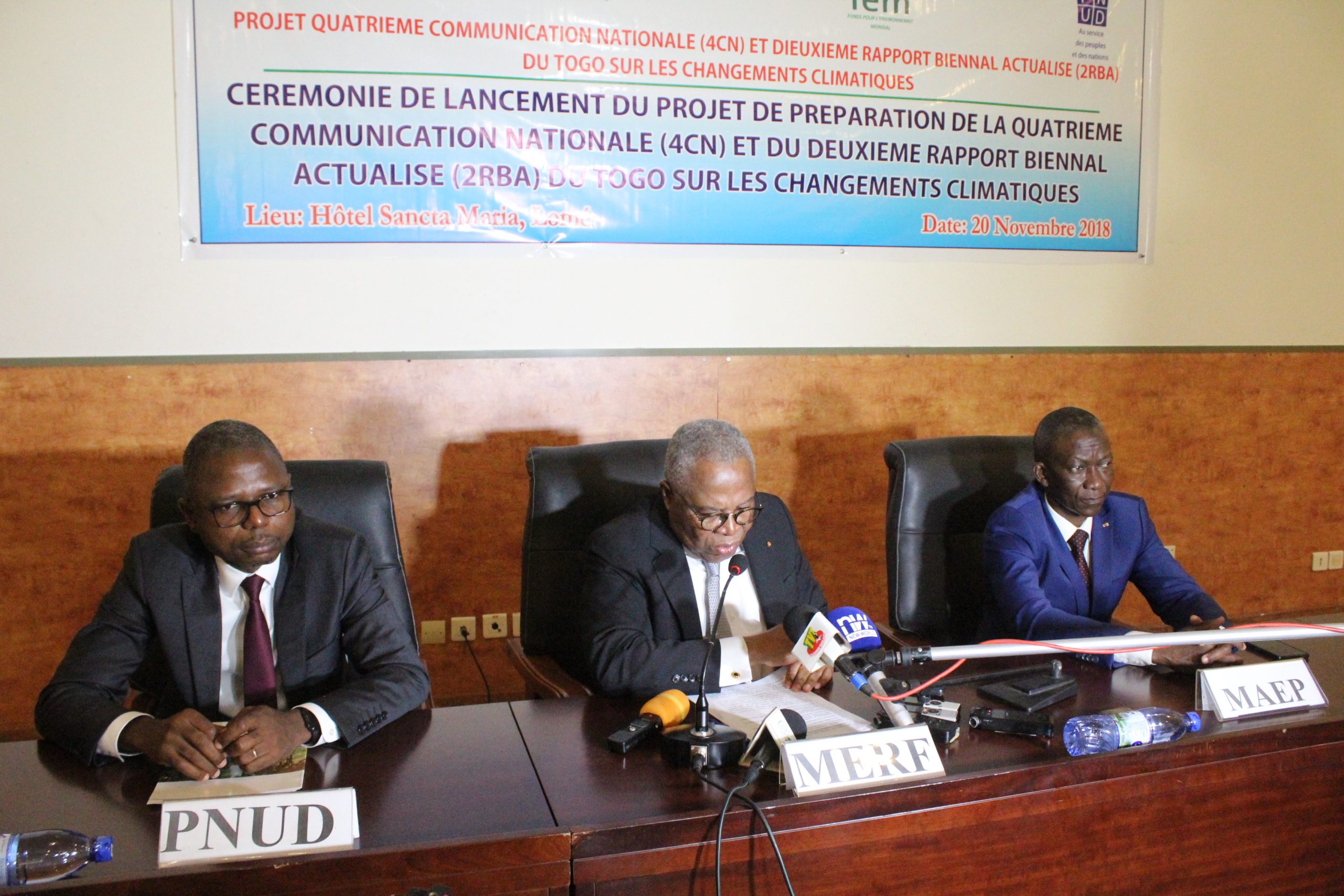  Deux projets sur les changements climatiques lancés au Togo